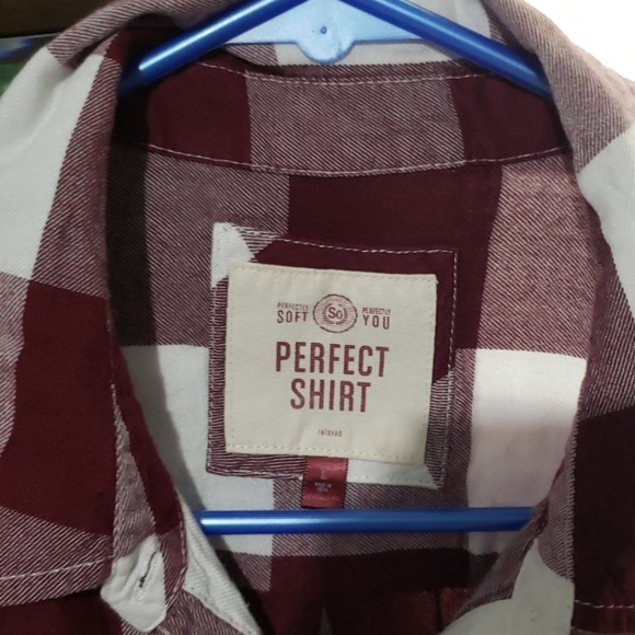 ladies perfect shirt tops red and white size larg - Picture 5 of 8